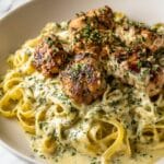 Creamy Garlic Parmesan Chicken Linguine Recipe