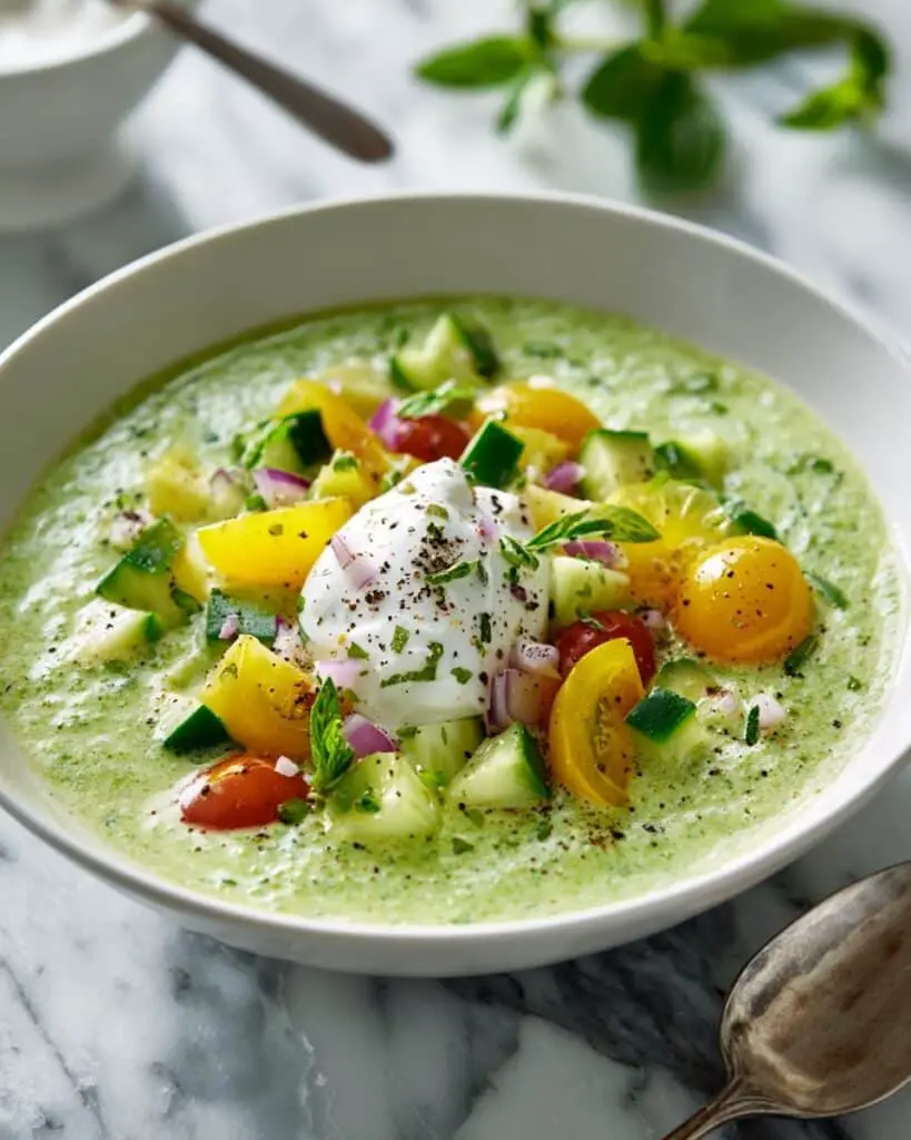 Green Cucumber Gazpacho Recipe