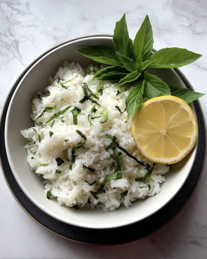 Lemon Basil Rice Recipe