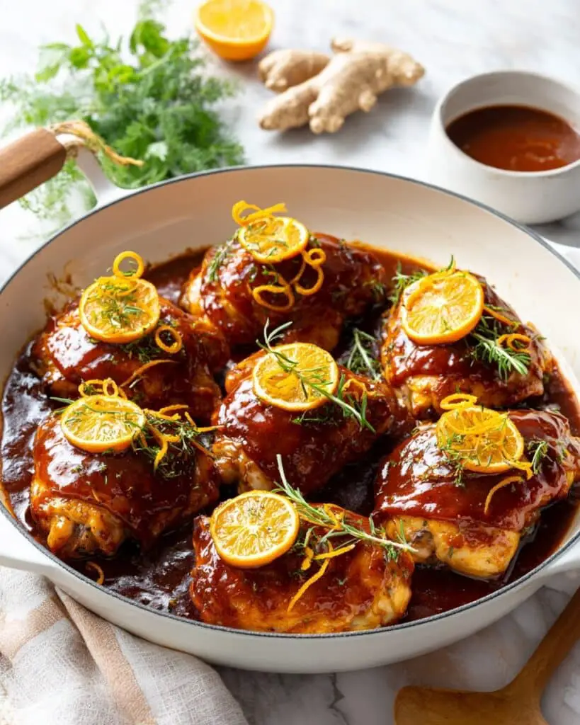Orange Ginger Chicken Thighs Recipe