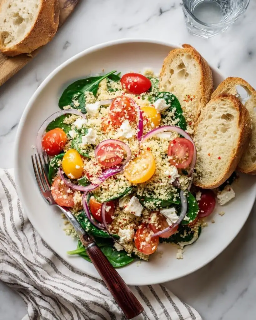 Couscous Salad with Tomato, Cucumber & Za’atar Recipe