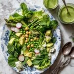 Bright Spring Salad with Asparagus, Peas, Radishes, Feta, and Herb Vinaigrette Recipe