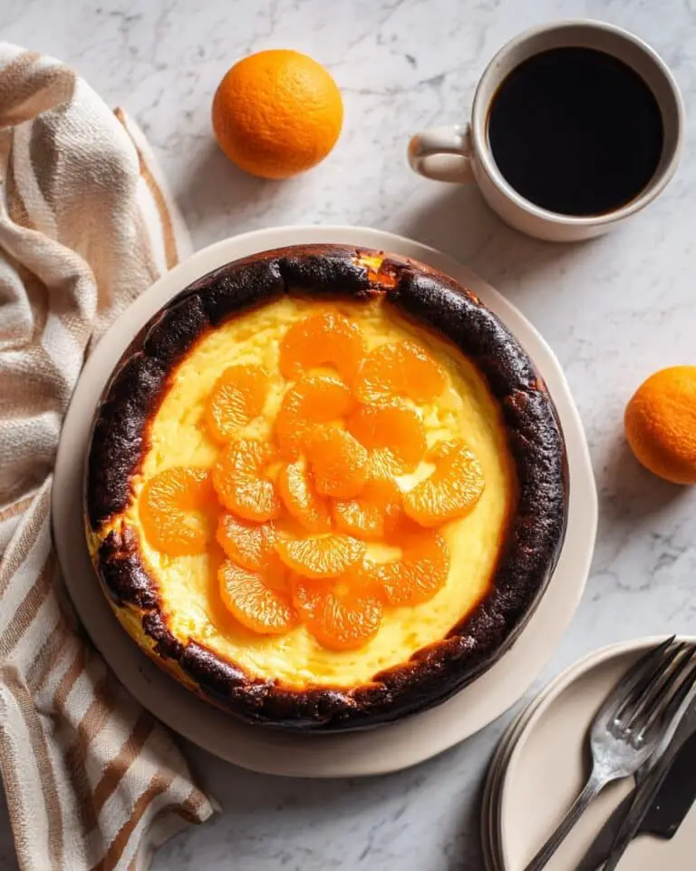 Mandarin Oranges Basque Cheesecake Recipe
