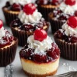 Mini Cheesecakes with Cherry Compote Recipe