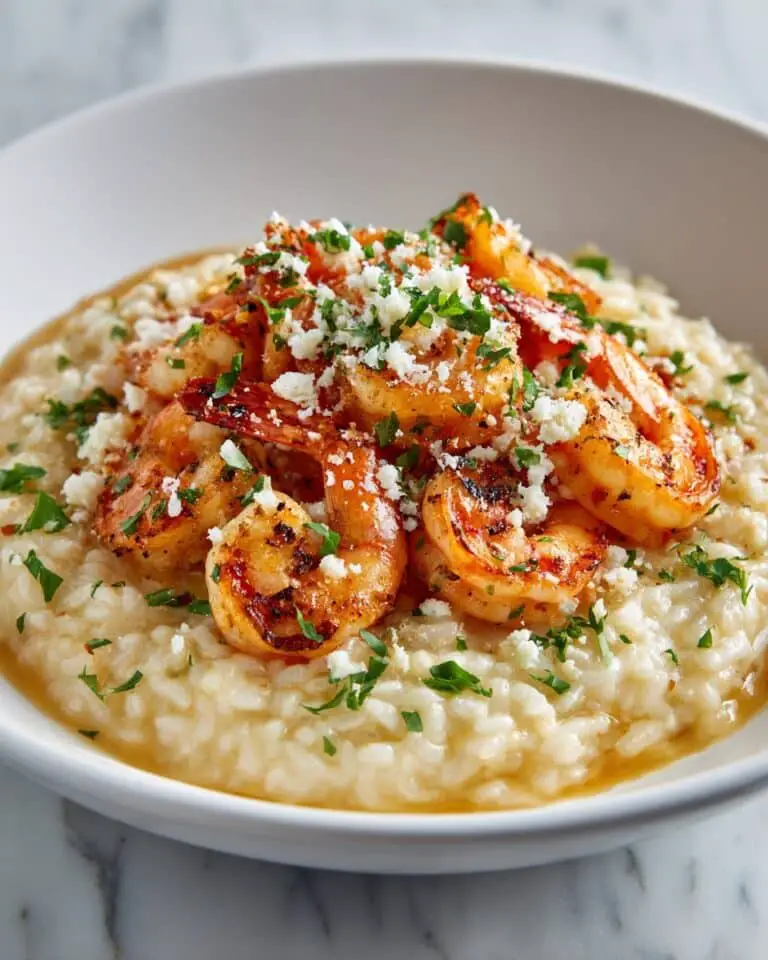 Resistible Parmesan Garlic Risotto with Shrimp Recipe