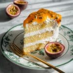 Passion Fruit Sponge Cake with Meringue Buttercream Recipe