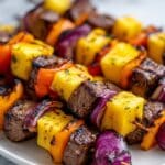 Chipotle Steak Kebabs with Pineapple and Veggies Recipe