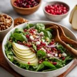 Pomegranate Pear Salad with Walnuts and Honey Balsamic Dressing Recipe