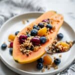 Papaya Yogurt Bowls with Granola and Fresh Fruit Recipe