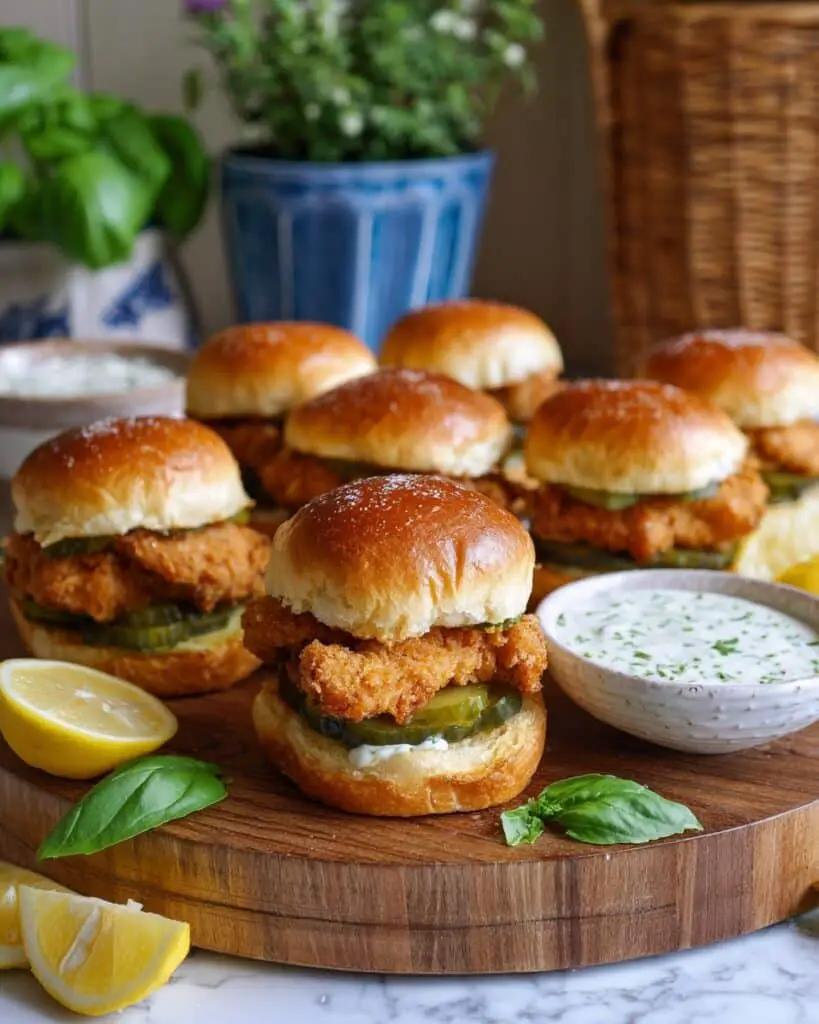 Hot Honey Fried Chicken Sliders with Candied Jalapenos Recipe
