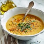 Creamy Red Lentil Soup with Lemon and Cumin Recipe