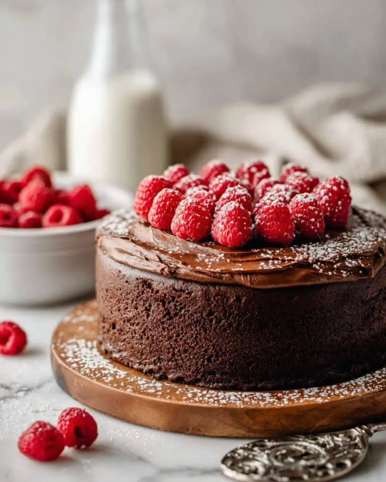 Gluten-Free Raspberry Chocolate Layer Cake Recipe