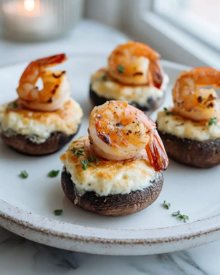 Indulgent Shrimp and Crab Stuffed Portobello Mushrooms Recipe