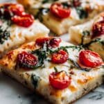 Quick Tomato Basil Pizza with Sea Salt Recipe