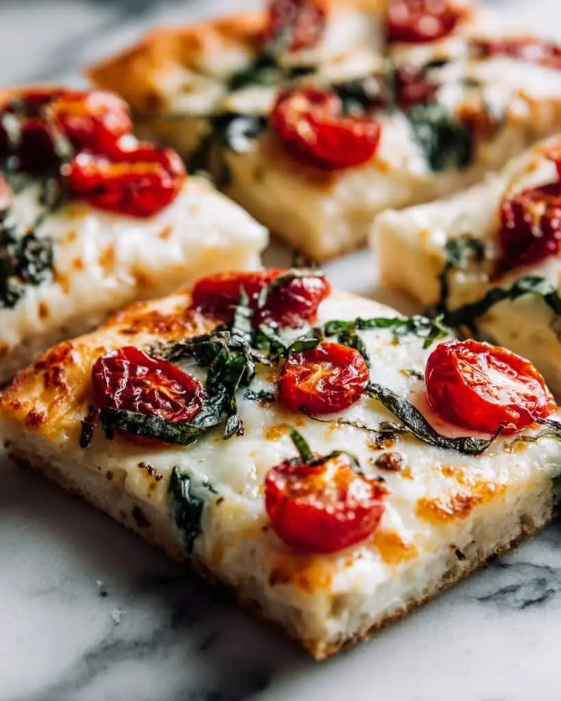 Quick Tomato Basil Pizza with Sea Salt Recipe
