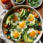 Sweet Potato Hash with Crispy Veggies and Poached Eggs Recipe