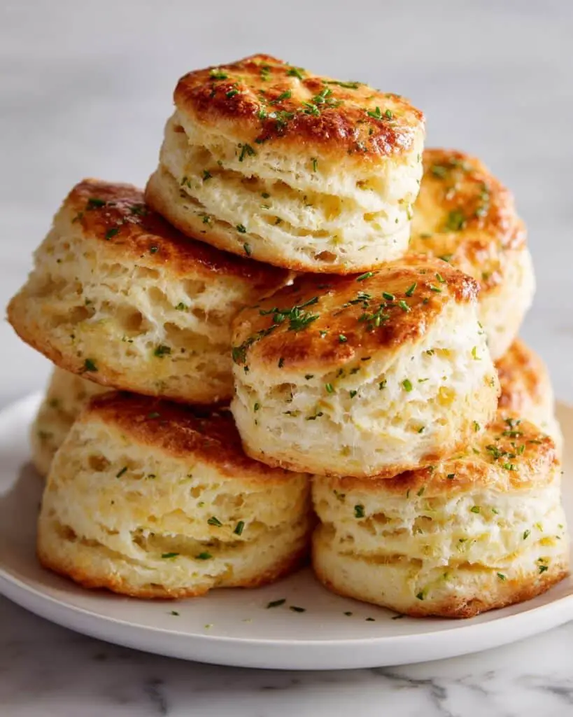 Honey Garlic Parmesan Biscuits with Honey Butter Recipe