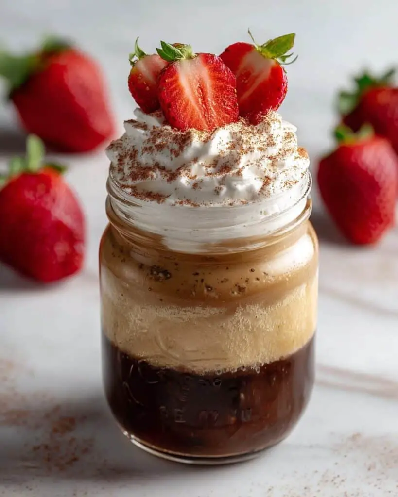 Easy Strawberry Cold Foam (2 Ways!) Recipe