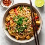 30 Minute Garlic Butter Chicken Pad Thai Recipe
