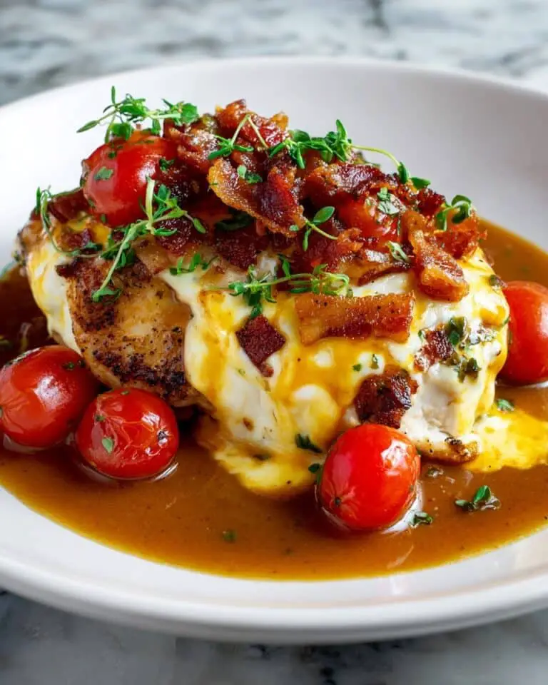 Creamy Monterey Chicken Bake with Ham and Melted Cheese Recipe