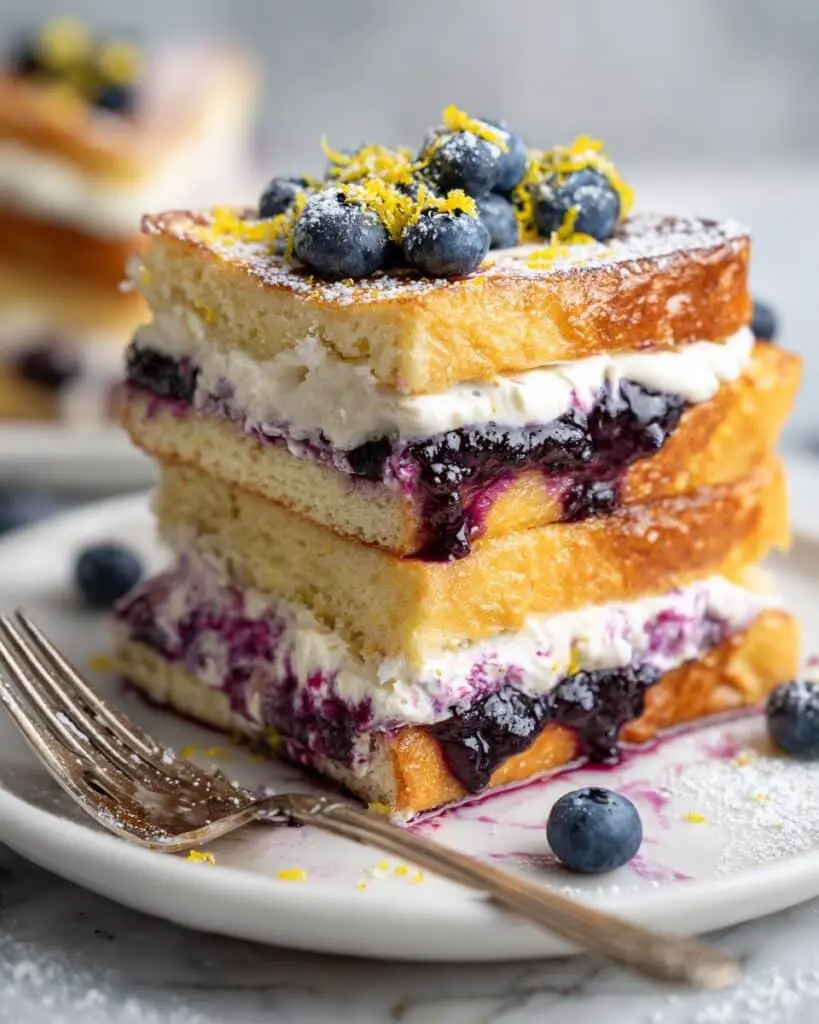 Blueberry Lemon Ricotta Stuffed French Toast Recipe