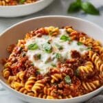 Skillet Lasagna with Rotini and Cheese Recipe