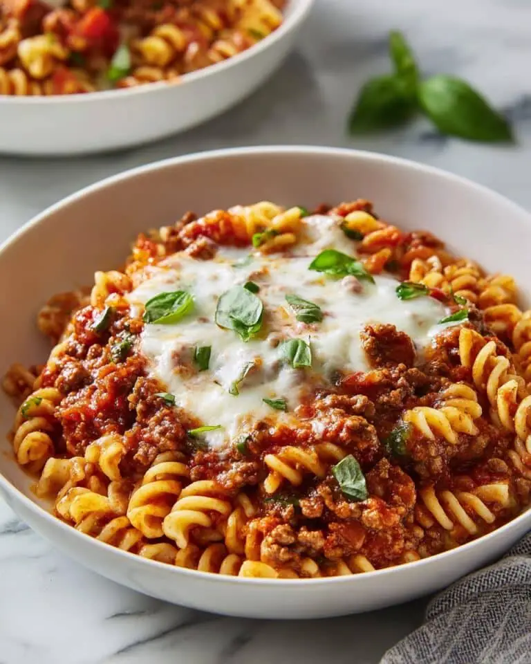 Skillet Lasagna with Rotini and Cheese Recipe