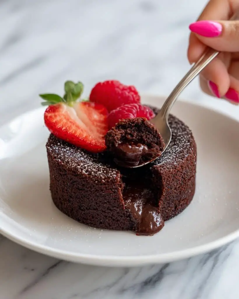 Decadent Chocolate Lava Cake with Ganache Center Recipe