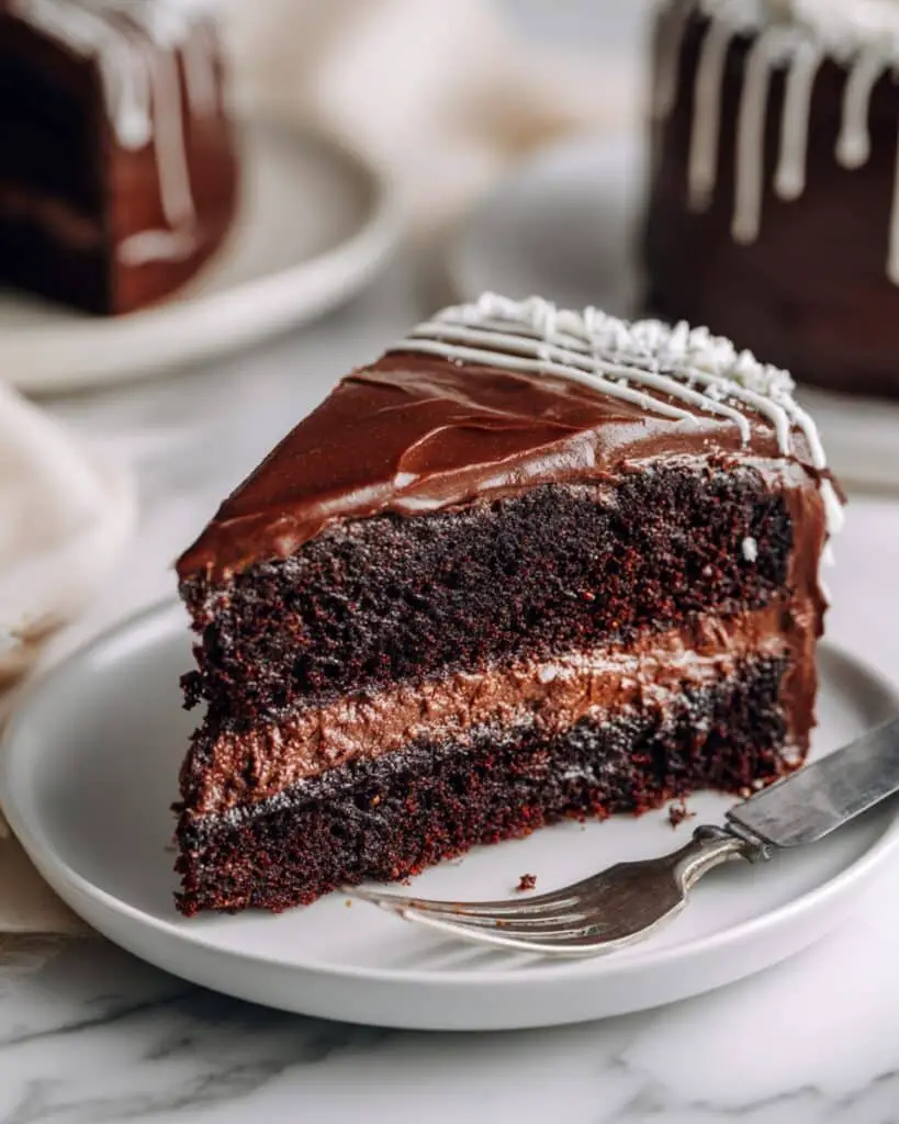 Chocolate Fudge Loaf with Rich Chocolate Ganache Recipe