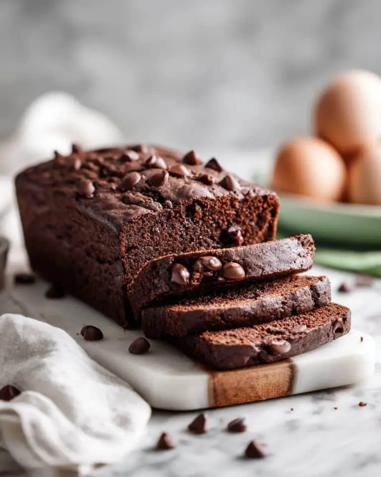 Double Dark Chocolate Zucchini Bread Recipe