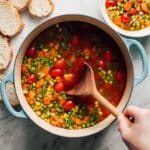 Hearty Vegetable Soup with Chickpeas and Kale Recipe