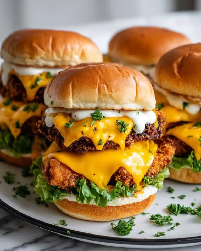 Cheddar Ranch Chicken Sliders with Oreo-Crusted Buns Recipe
