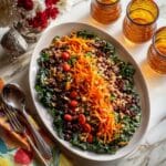 Collard Greens and Black-Eyed Pea Salad with Fried Onions and Peanuts Recipe