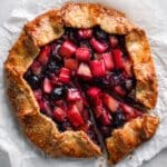 Rhubarb Blueberry Galette Recipe