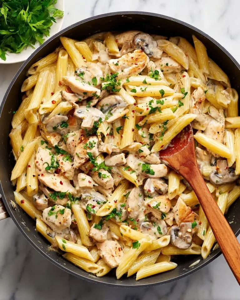 Creamy Chicken Marsala Pasta Recipe