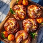 Spinach Artichoke Stuffed Sourdough Soft Pretzels Recipe
