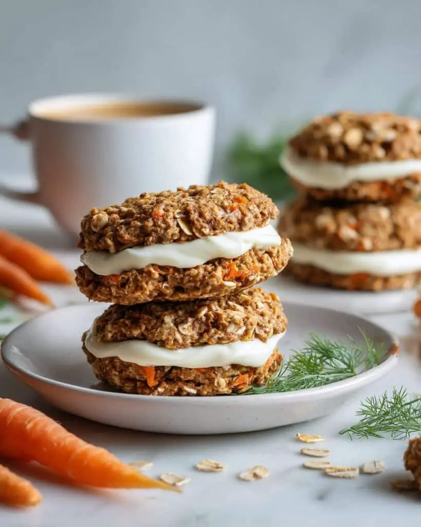 Mini Carrot Cake Oatmeal Crème Pies Recipe