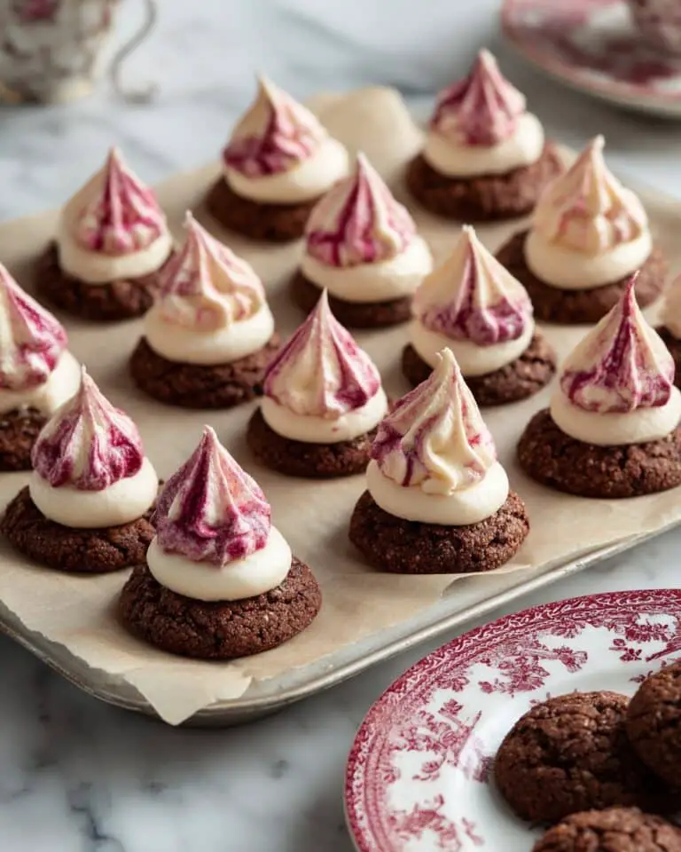 Mini Red Velvet Marshmallow Swirl Cookies Recipe