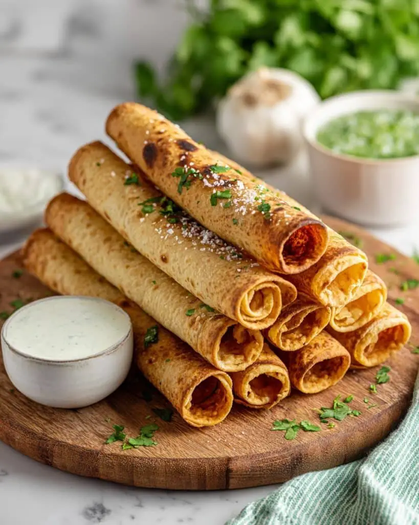 Creamy Chicken & Corn Taquitos Recipe