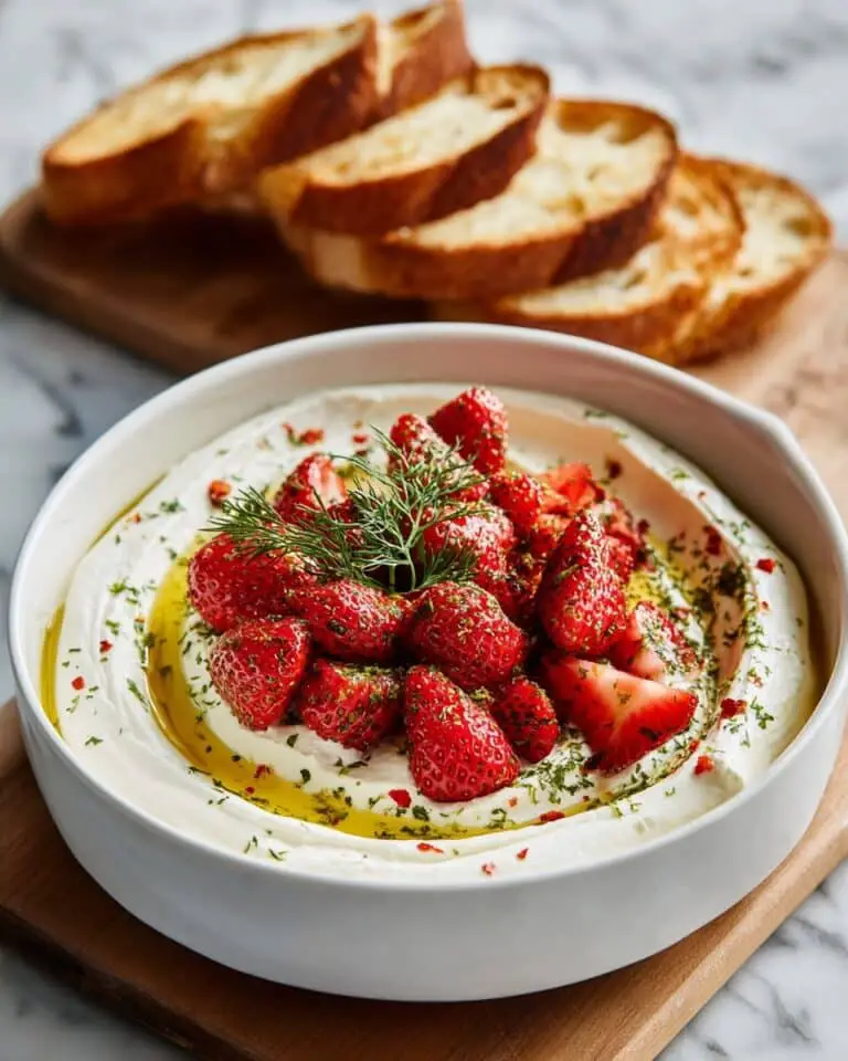 Irresistible Whipped Feta Dip With Roasted Strawberries Recipe