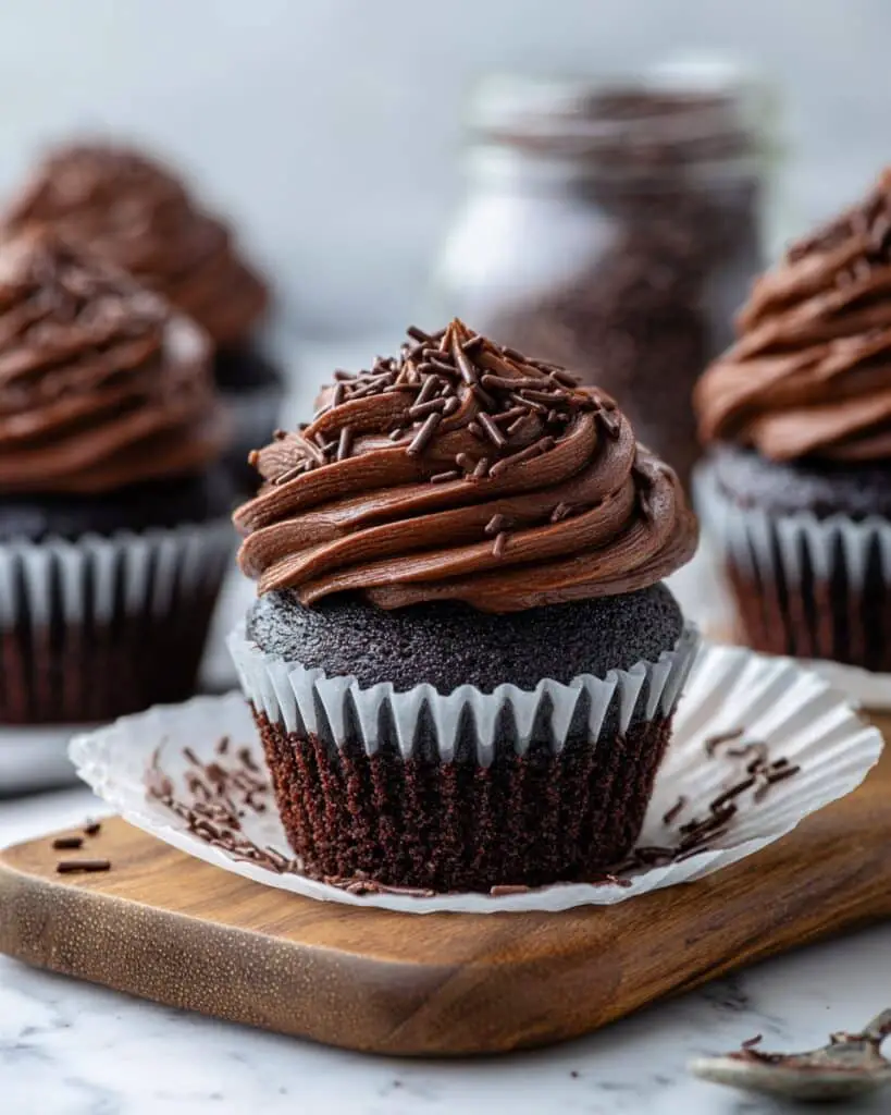 Gluten Free Chocolate Cupcakes with Chocolate Buttercream Recipe