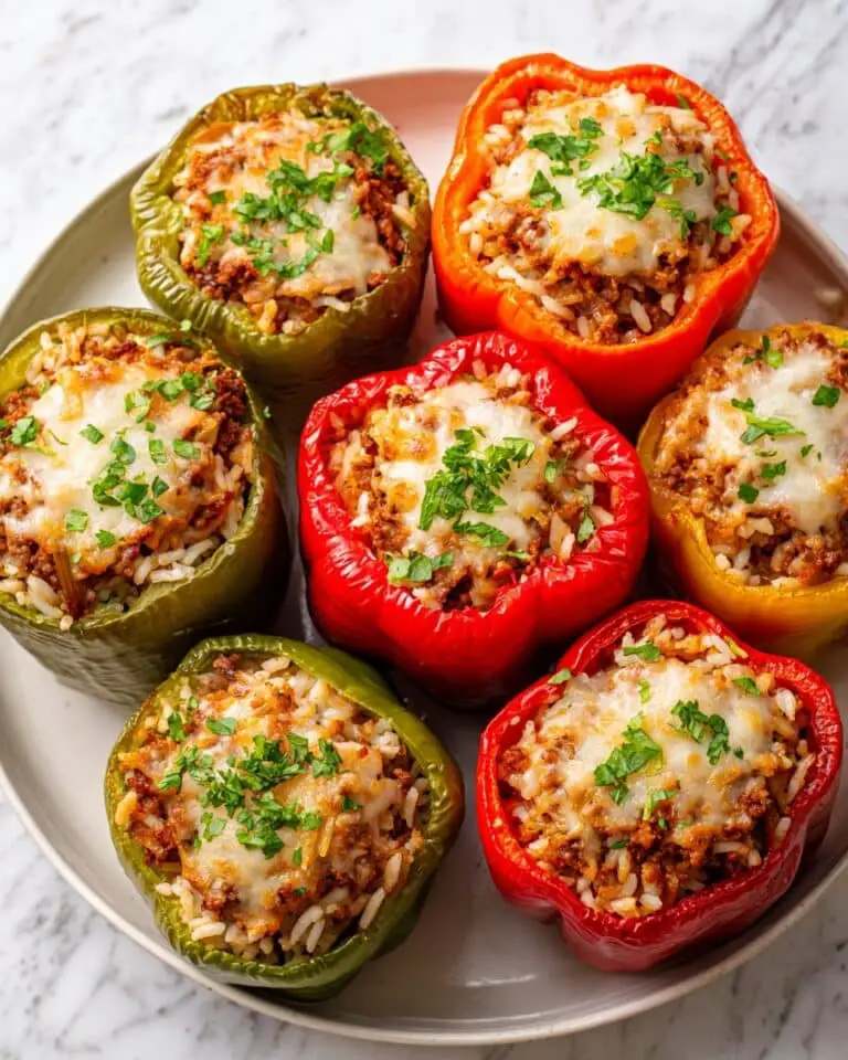 Ground Beef Stuffed Peppers Recipe