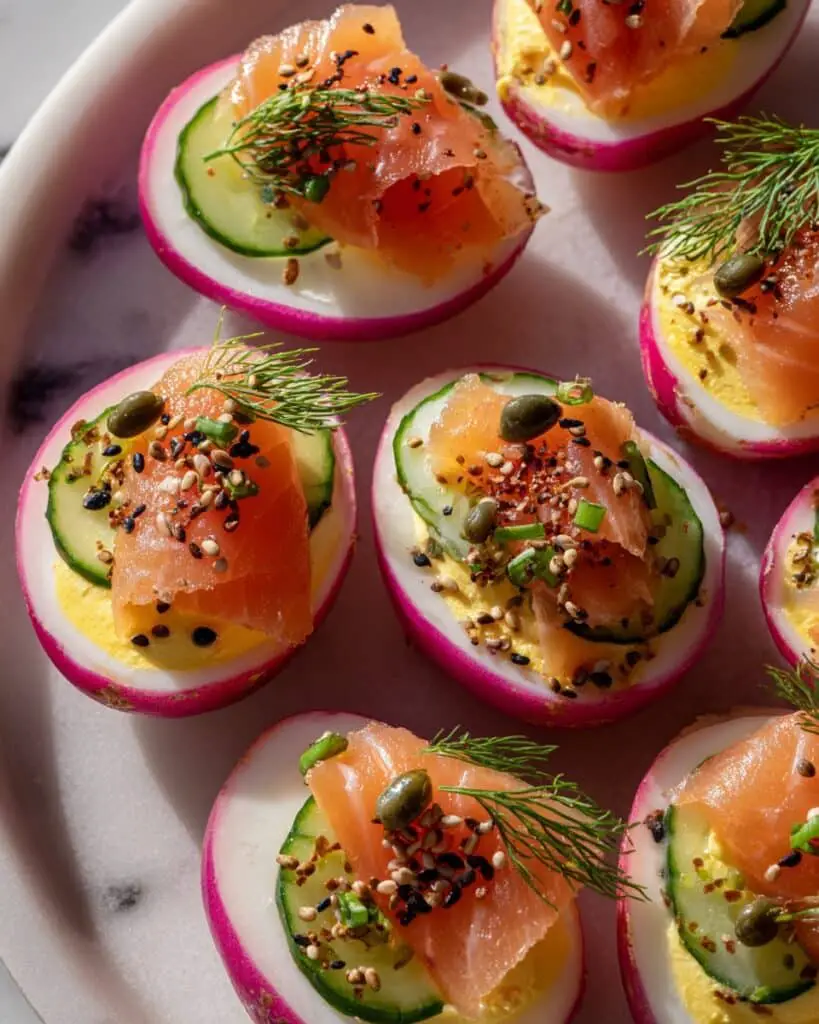 Beet Pickled Deviled Eggs Lox-Style Recipe
