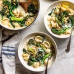 Creamy Vegan Pasta with White Bean Sauce and Broccoli Recipe