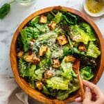 Sesame Herb Crouton Salad with Avocado and Lemon Sesame Vinaigrette Recipe