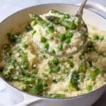 Creamy Lemon Asparagus and Pea Orzo Recipe