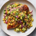 Fiesta Lime Chicken with Avocado Salsa Recipe