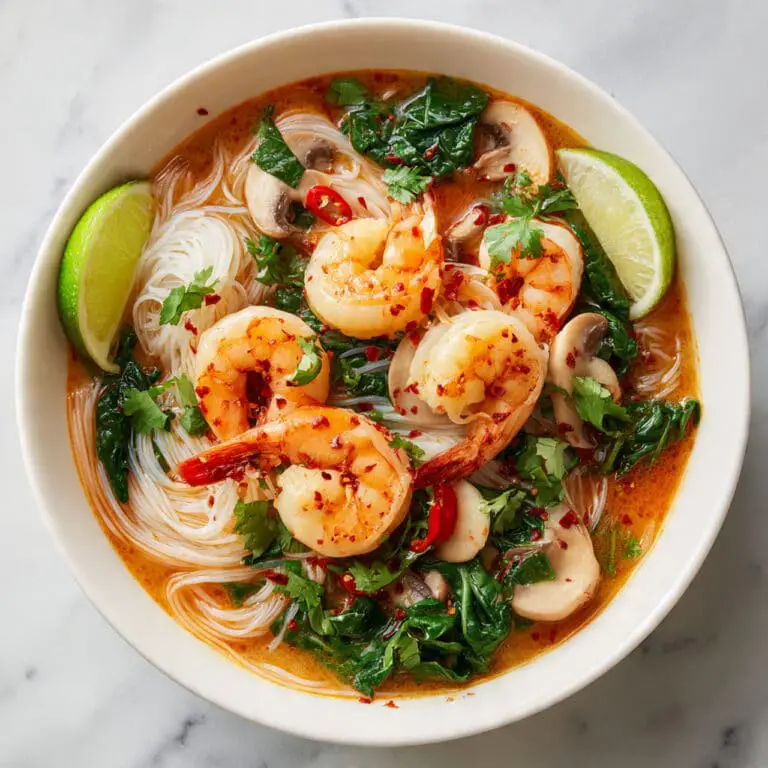 Thai Shrimp Soup with Coconut Broth and Thai Spices Recipe