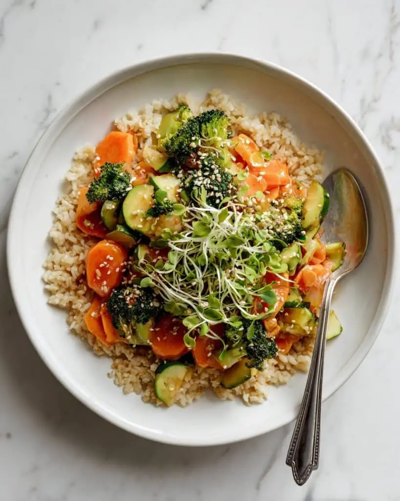 Lemon Garlic Vegetable Stir Fry Recipe