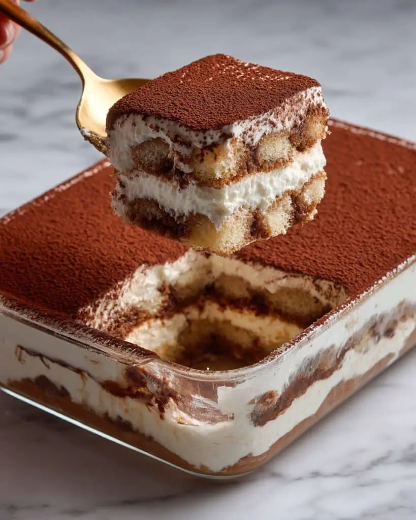 Tiramisu Baked Oats with Yogurt Topping Recipe